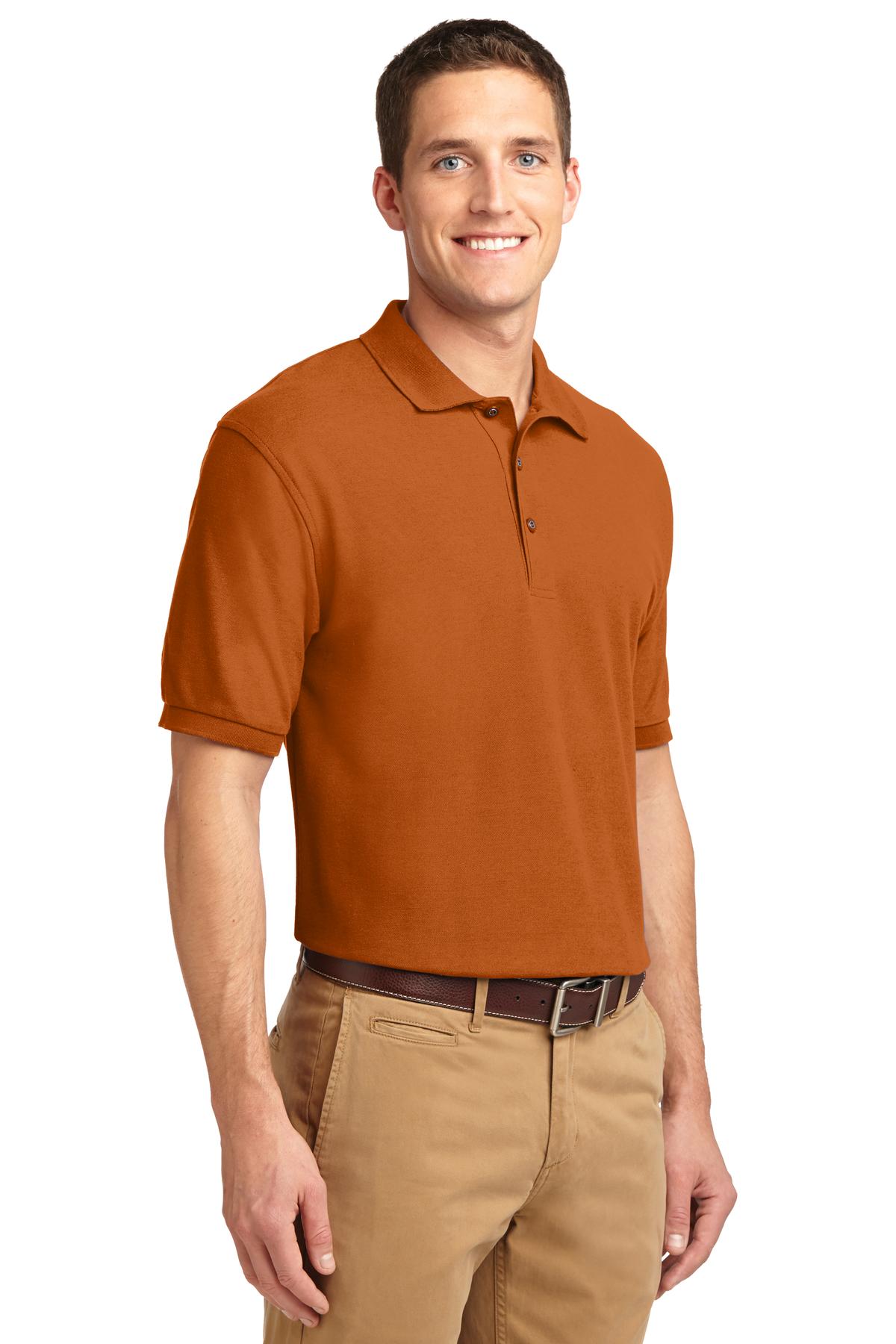Unisex Silk Touch Polo - Texas Orange