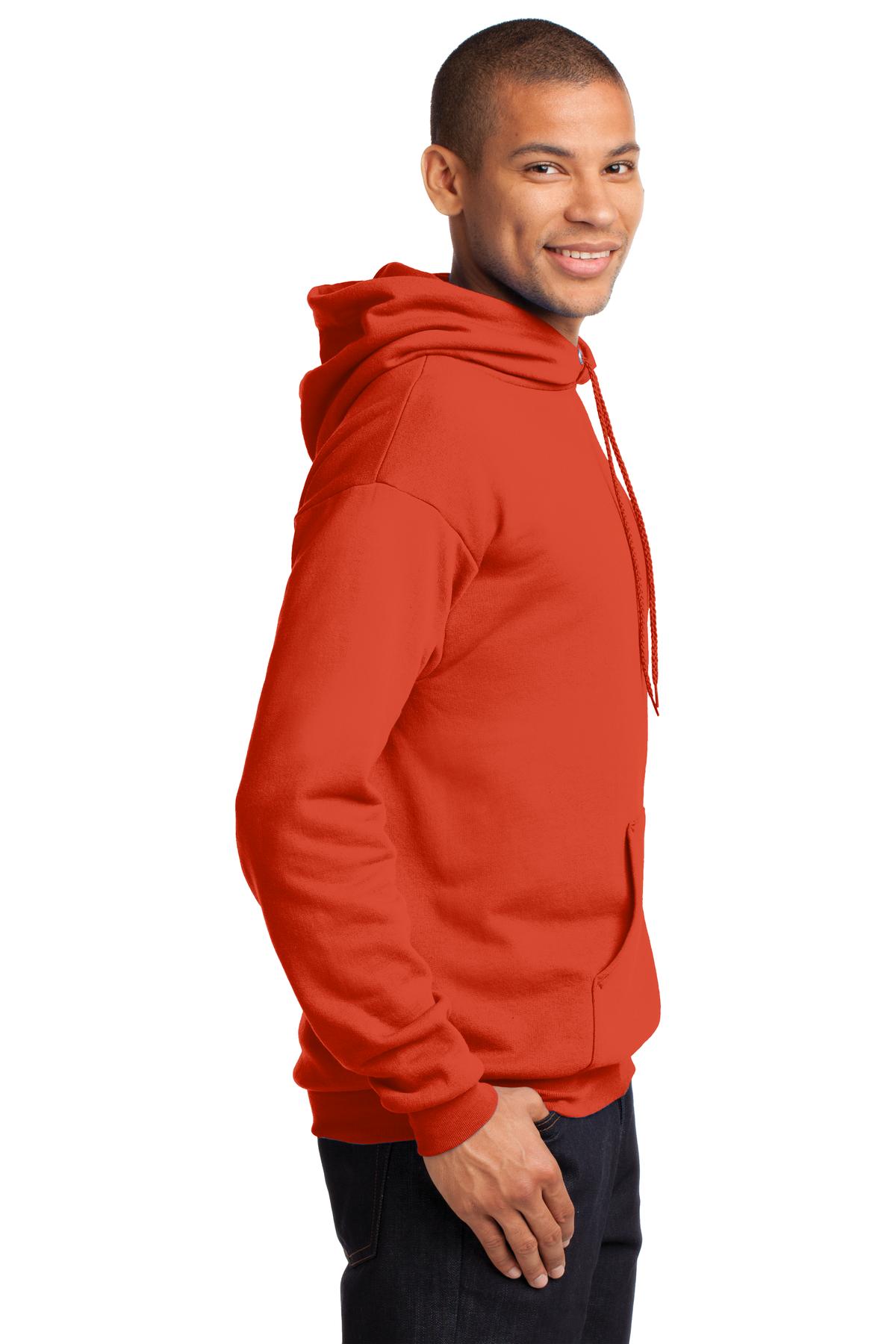 Unisex Core Fleece Pullover Hoodie - Orange