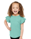 Rabbit Skins 3339 - Toddler Flutter Sleeve T-Shirt - Saltwater