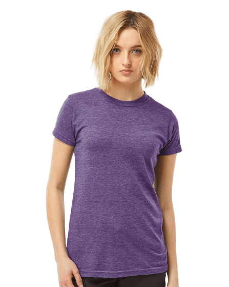 Women's Poly-Rich Slim Fit Tee - Heather Purple