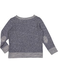 Toddler Harborside Melange French Terry Crew - Navy Melange
