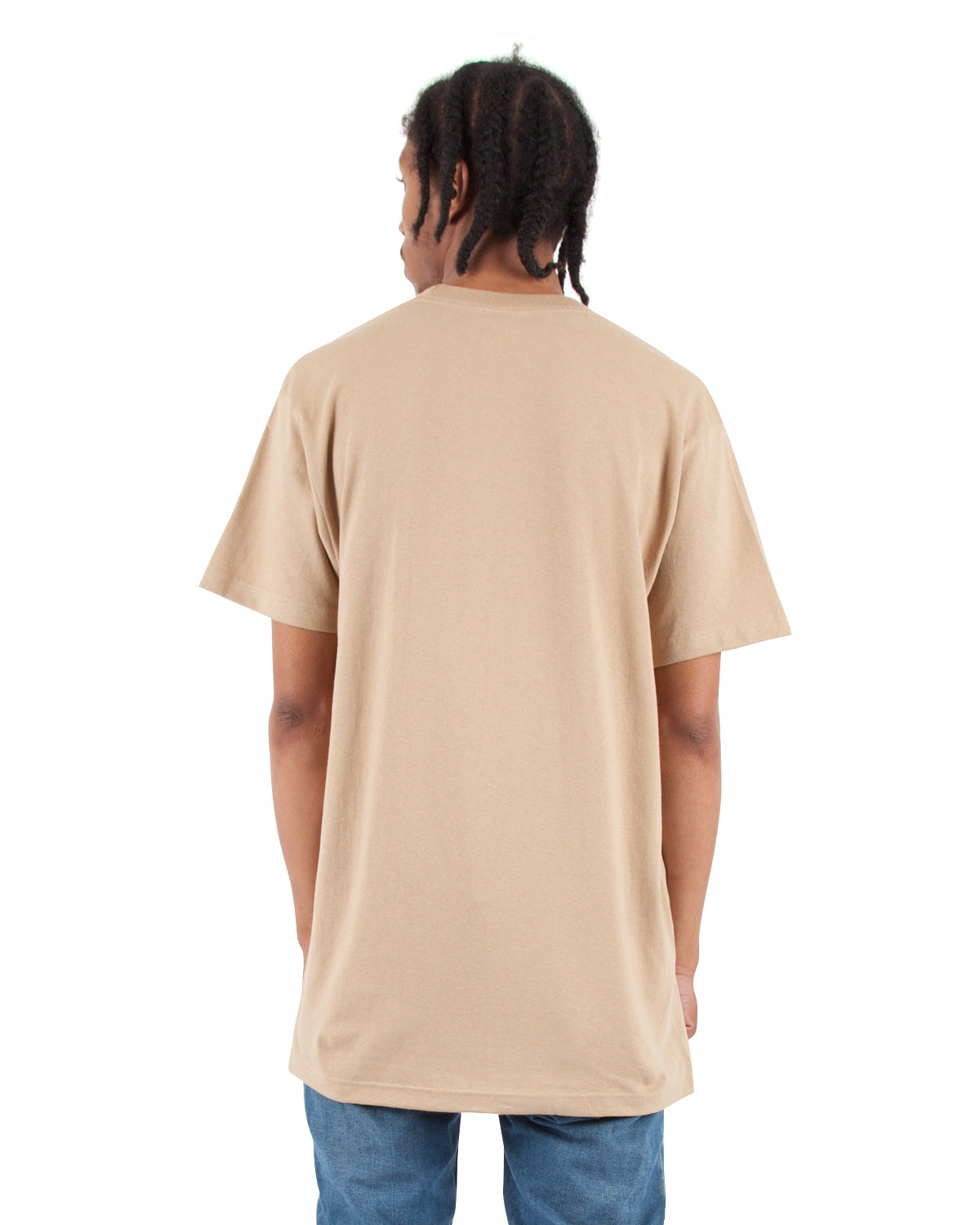 Unisex Active Short-Sleeve Crewneck T-Shirt - Khaki