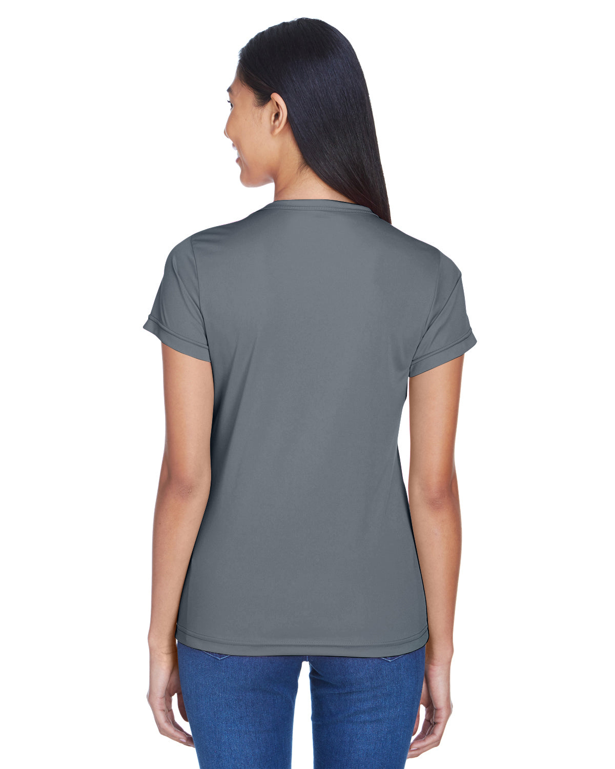 Women's Cool & Dry Sport Performance Interlock T-Shirt - Charcoal