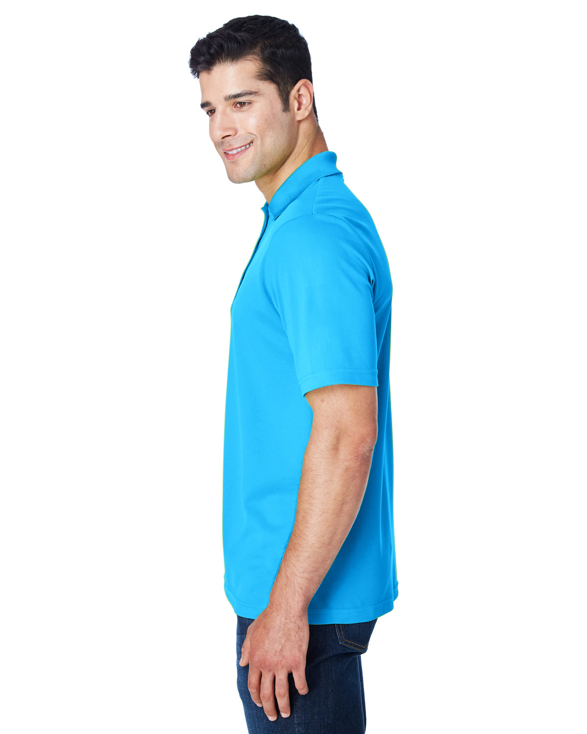 Men's Origin Performance Piqué Polo - Electric Blue