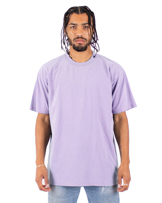 Garment-Dyed Crewneck T-Shirt - Pastel Purple
