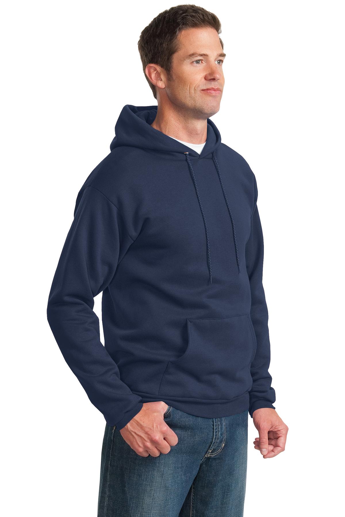Unisex Essential Fleece Pullover Hoodie - Navy