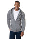Bayside BA900 - Unisex 80% cotton/20% polyester Full-Zip Hoodie - Charcoal
