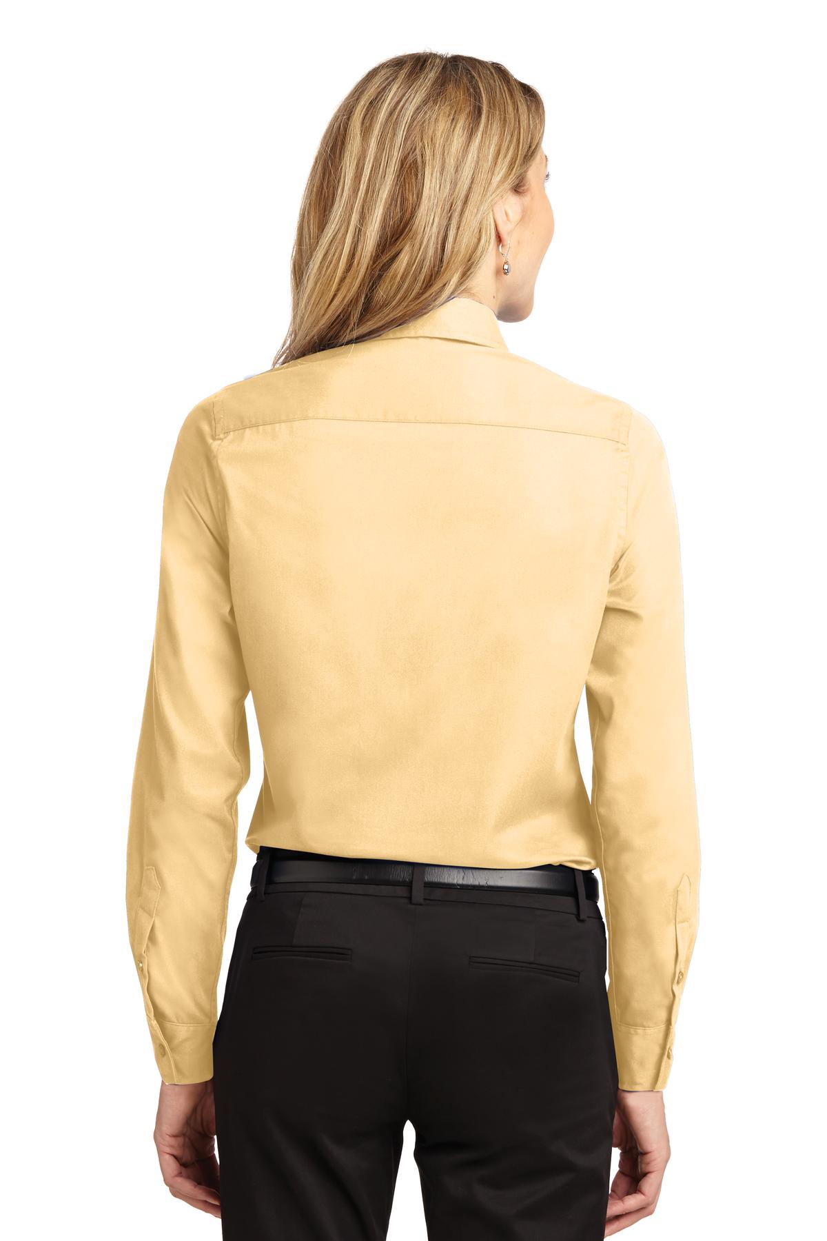 Women's Long Sleeve Easy Care Shirt - Yellow