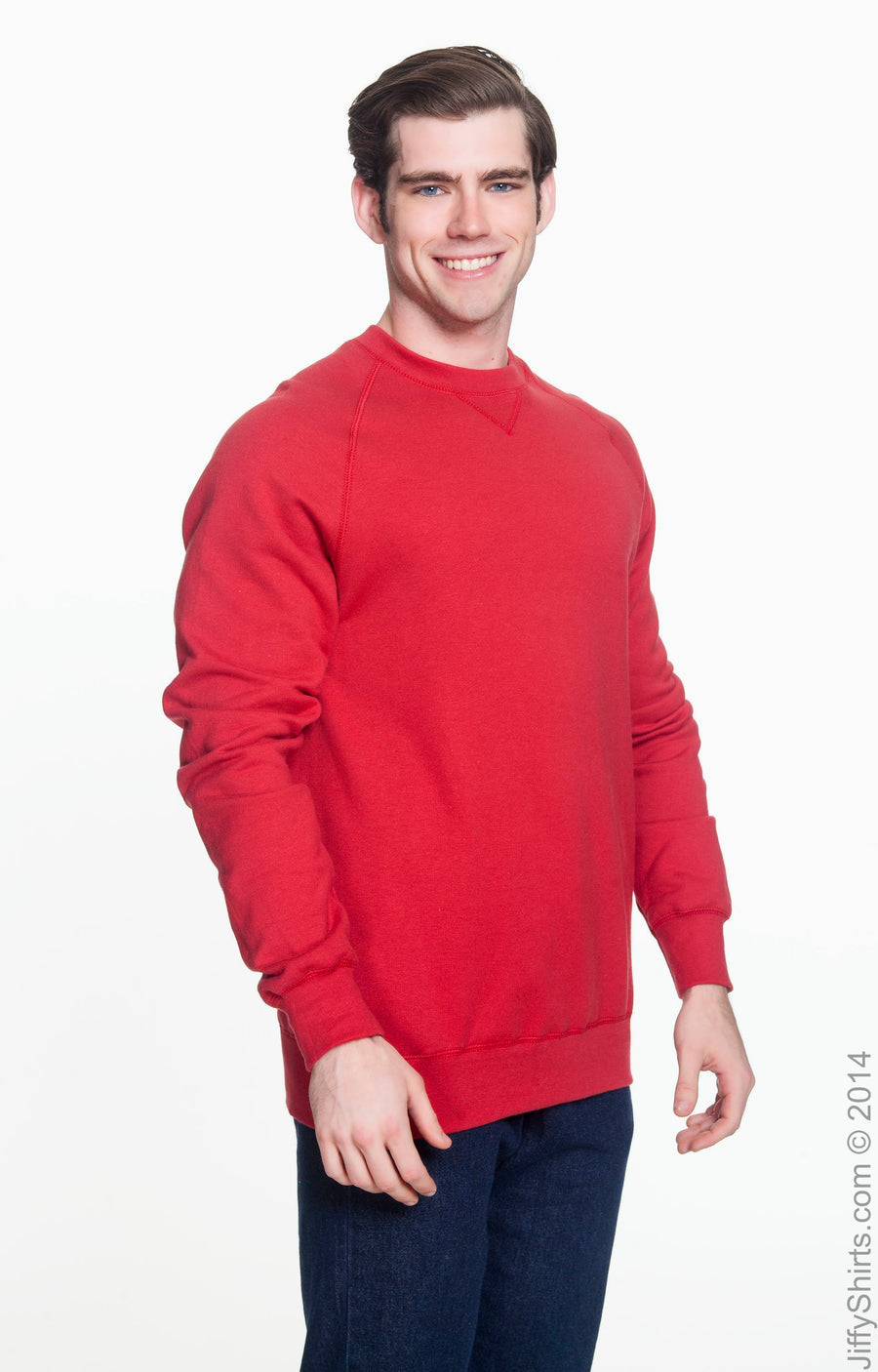 Adult 7.2 oz. Nano Crew - Vintage Red