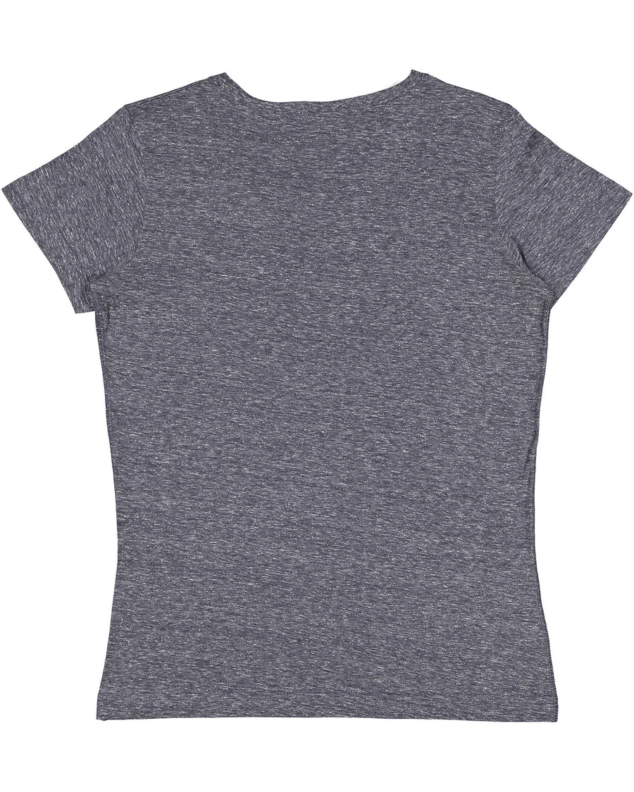 Women's Harborside Melange V-Neck T-Shirt - Navy Melange