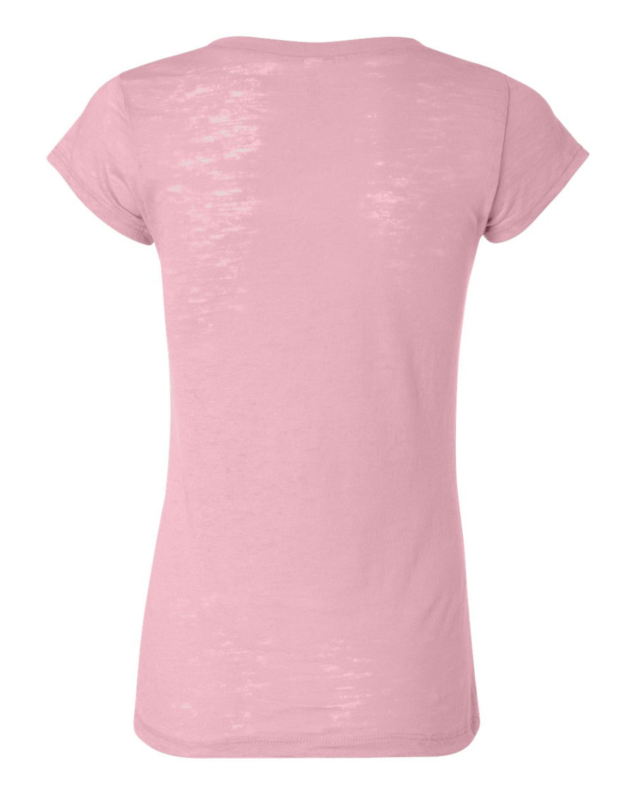 Women's Burnout Tee - Soft Pink