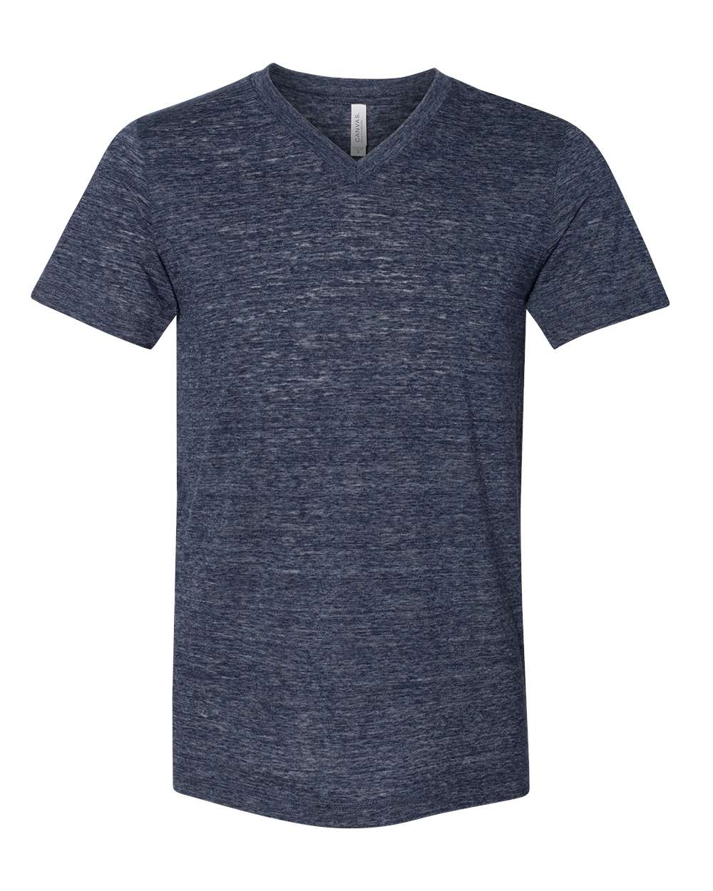 Unisex Jersey Short-Sleeve V-Neck T-Shirt - Navy Slub