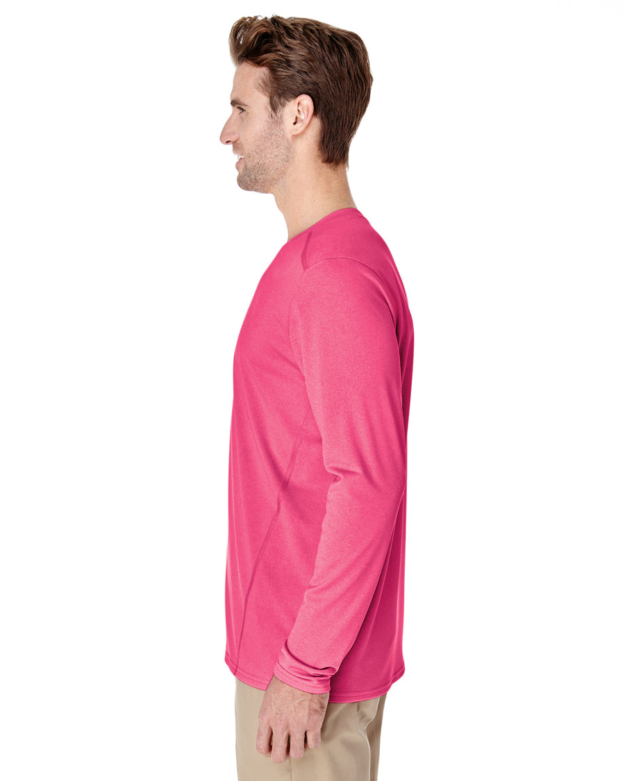 Unisex Performance®  Long-Sleeve Tech T-Shirt - Safety Pink