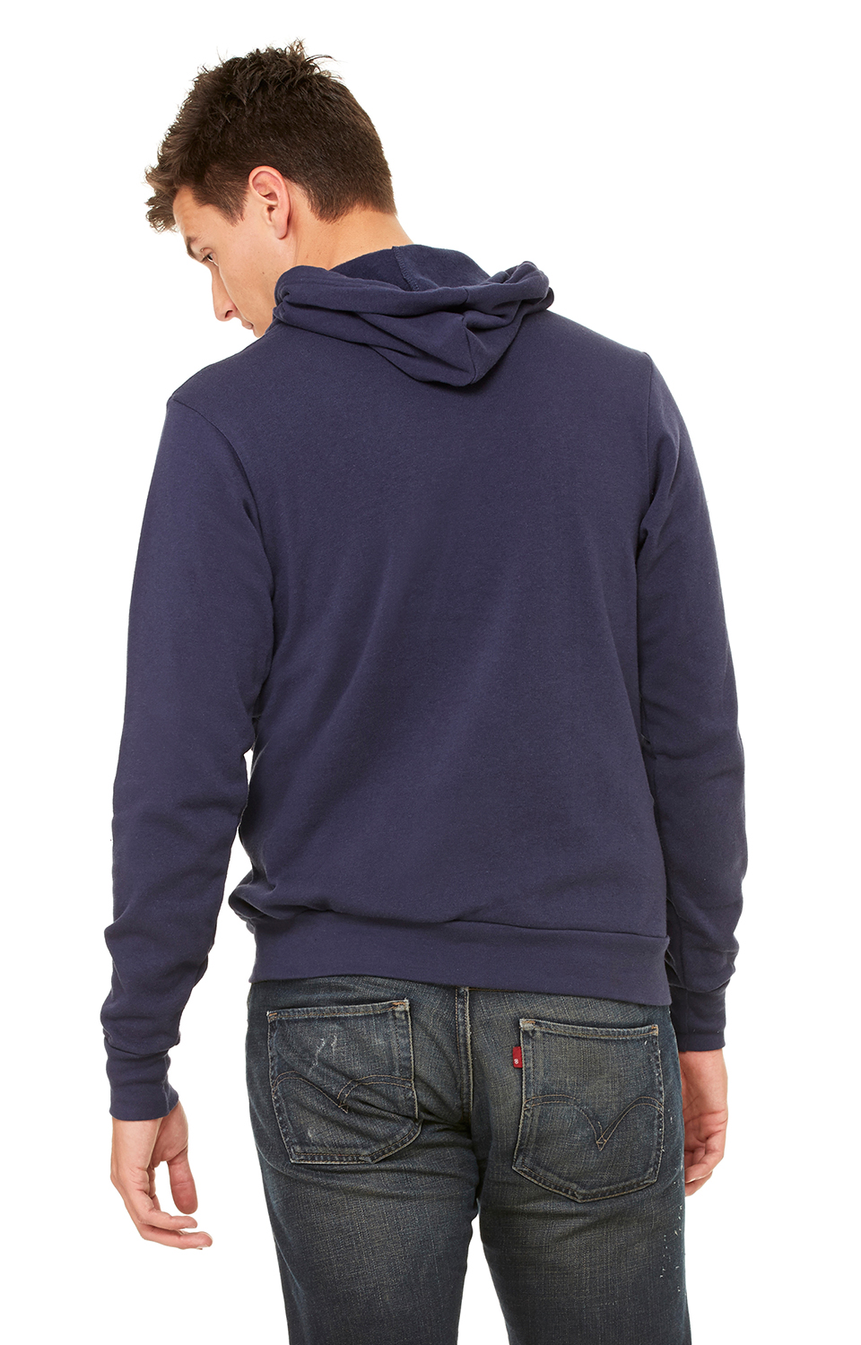 Unisex Sponge Fleece Pullover Hoodie - Navy