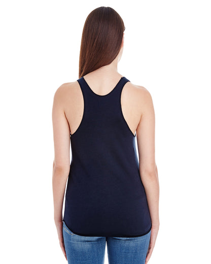 Women's Poly-Cotton Racerback Tank - Navy