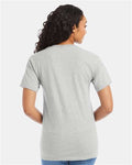Hanes 5280 Ash — on model back