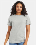 Hanes 5280 Ash — on model front