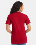 Hanes 5280 Deep Red — on model back