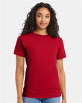Hanes 5280 Deep Red — on model front