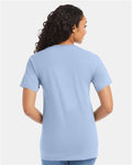 Hanes 5280 Light Blue — on model back