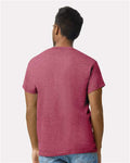 Gildan 2000 Heather Cardinal — on model back