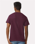 Gildan 2000 Maroon — on model back