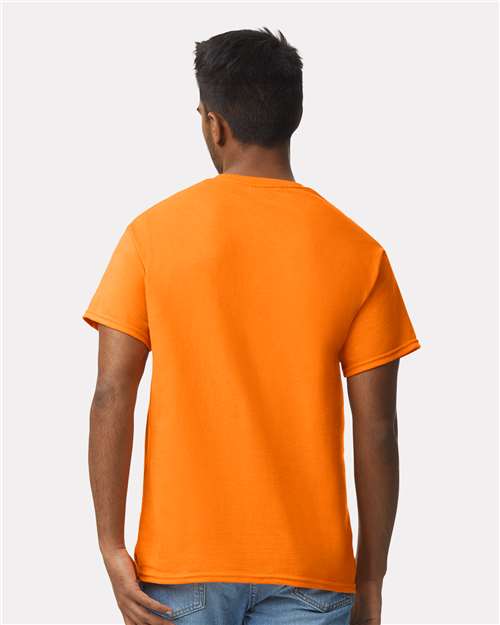 Gildan 2000 Safety Orange — on model back