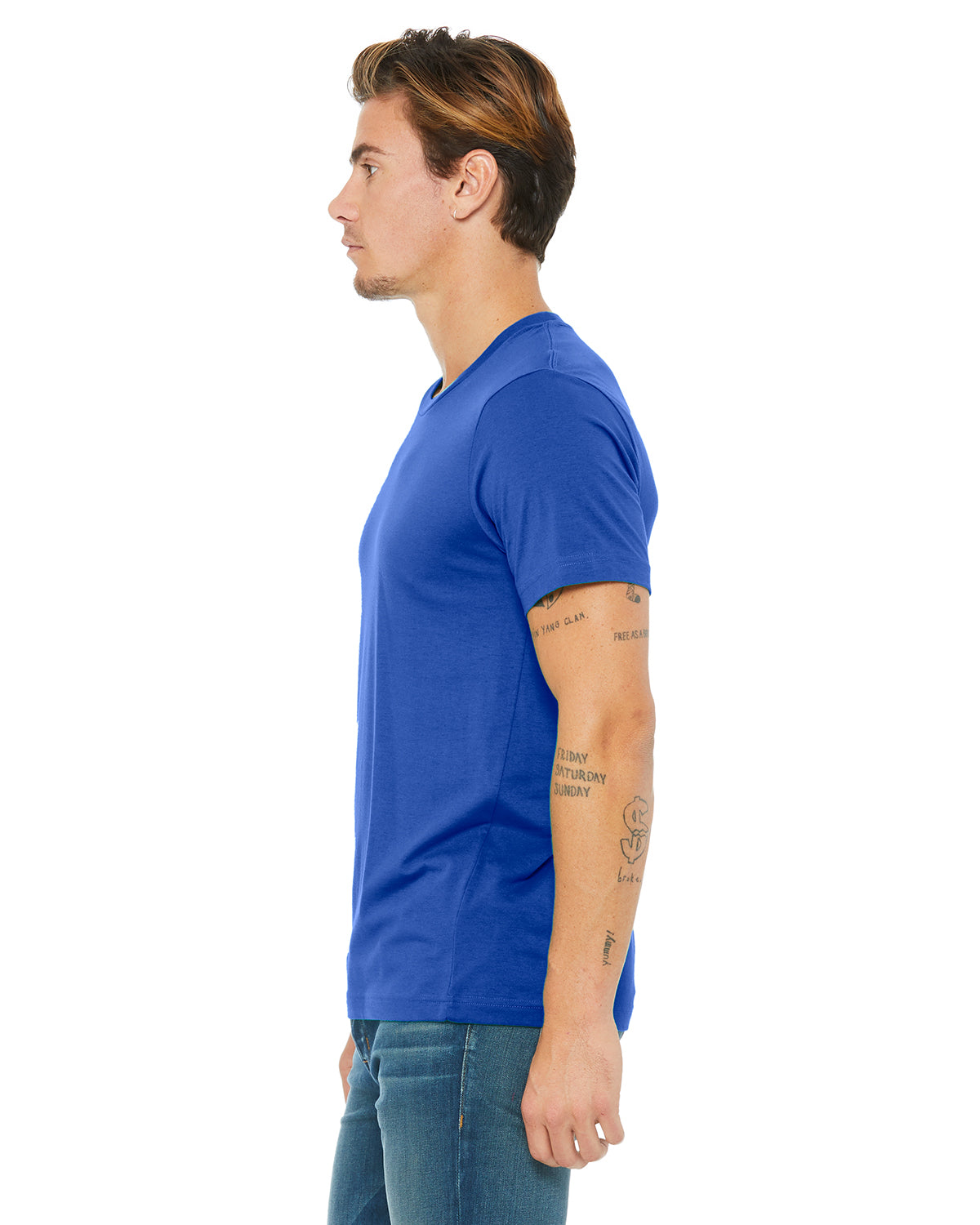 Unisex Poly-Cotton Short-Sleeve T-Shirt - True Royal