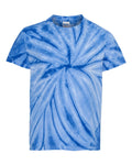 Youth Cyclone Vat-Dyed Pinwheel Short Sleeve T-Shirt - Royal