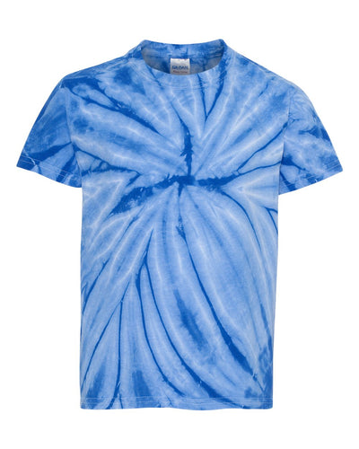 Youth Cyclone Vat-Dyed Pinwheel Short Sleeve T-Shirt - Royal