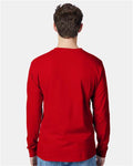 Hanes 5596 Deep Red — on model back