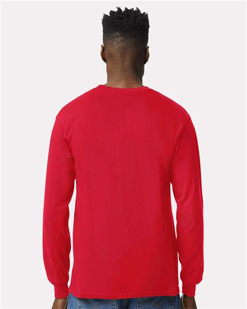 Gildan 2400 Red — on model back