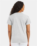 Hanes 5170 Ash — on model back