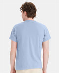 Hanes 5170 Light Blue — on model back