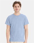 Hanes 5170 Light Blue — on model front