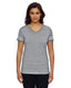 LAT 3537 - Women's Football T-Shirt - Vintage Heather / Blend White