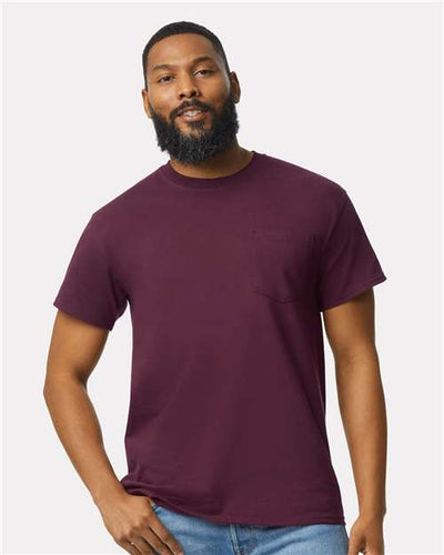 Gildan 2300 Maroon — on model front