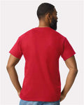 Gildan 2300 Red — on model back