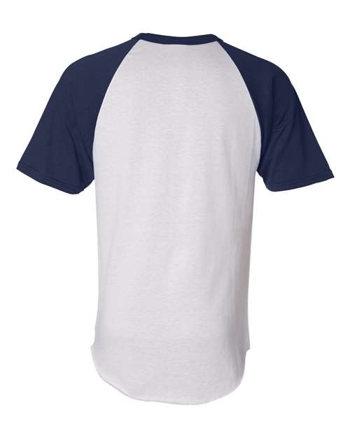 Augusta Sportswear 423 White/ Navy — back