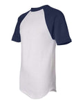Augusta Sportswear 423 White/ Navy — side