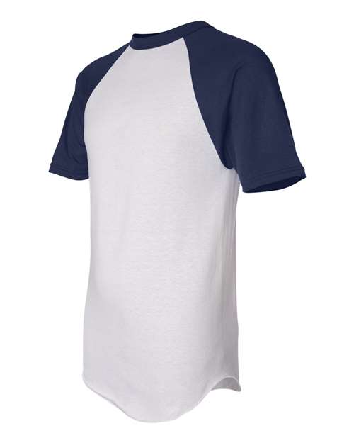 Augusta Sportswear 423 White/ Navy — side