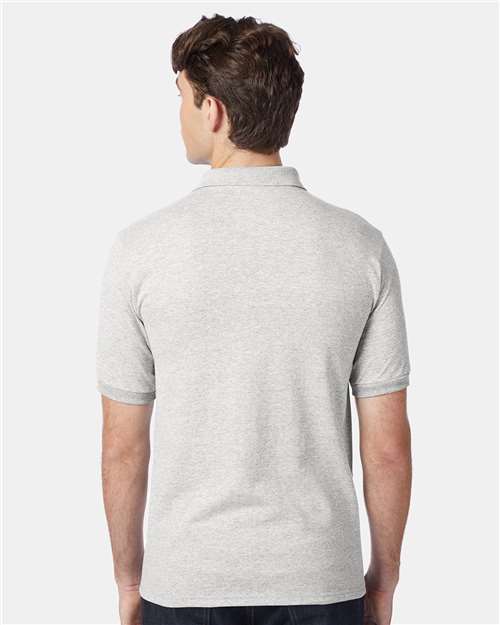 Hanes 054X Ash — on model side