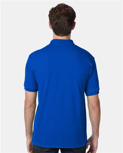 Hanes 054X Deep Royal — on model back
