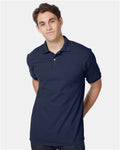 Hanes 054X Navy — on model front