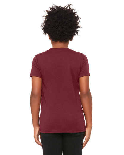 Youth Triblend Short-Sleeve T-Shirt - Maroon Triblend