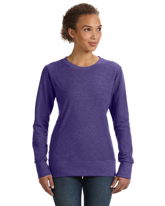 Women's Mid-Scoop French Terry - Heather Purple