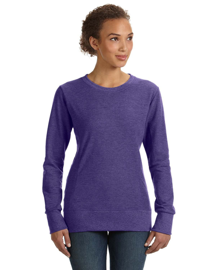 Women's Mid-Scoop French Terry - Heather Purple