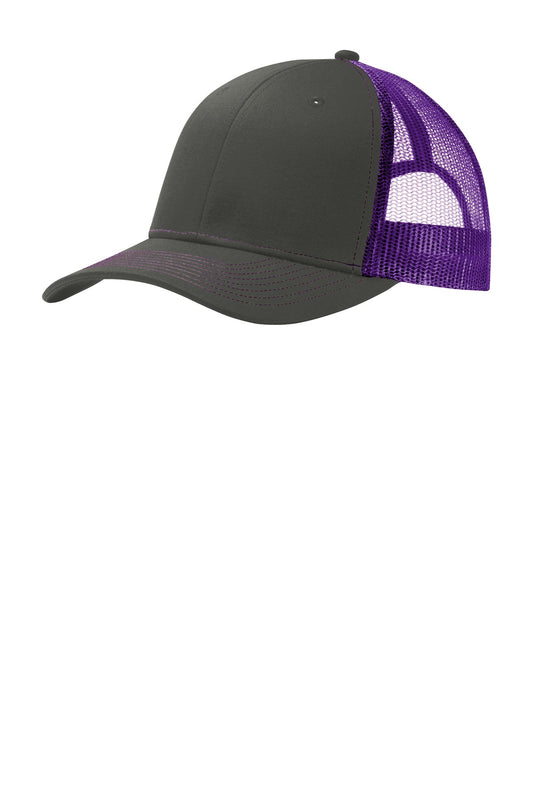Snapback Trucker Cap - Gray Steel / Purple