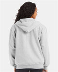 Hanes F280 Ash — on model back