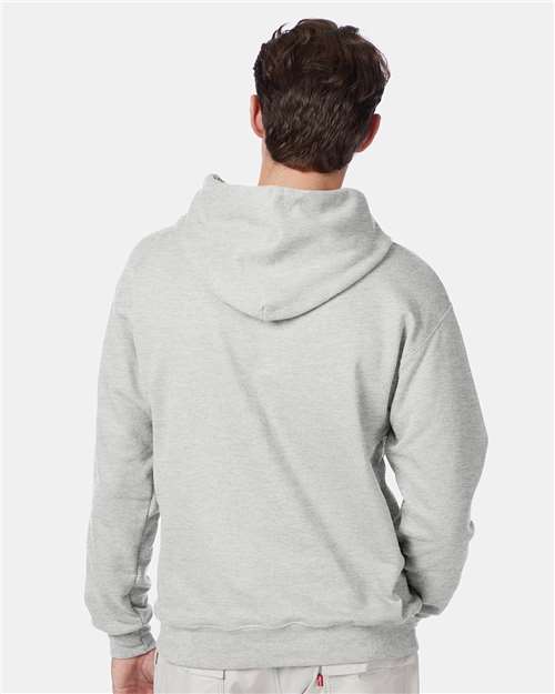 Hanes F170 Ash — on model back